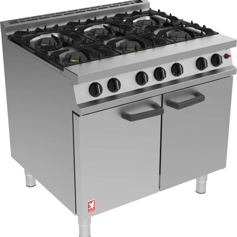 Falcon G3101 - 6 Burner Open Top Oven Range - Gas