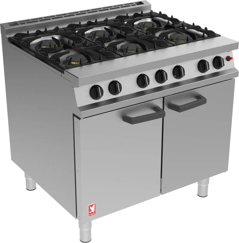 Falcon G3101 - 6 Burner Open Top Oven Range - Gas